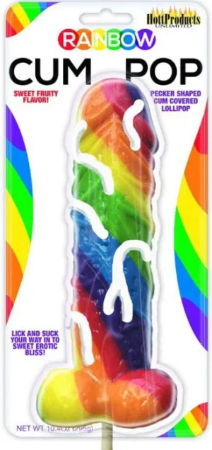 Rainbow ''Cum'' Pop Candy Popsicle