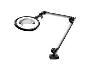 Waldmann 113713000-00805255, TEVISIO LED Magnifier Light, 6 in. Dia. Lens, 31" Art. Arm, 3.5   8 Diopters